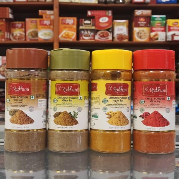 Radhuni 200G powder Combo (Turmeric +Chilli+Coriander+Cumin)