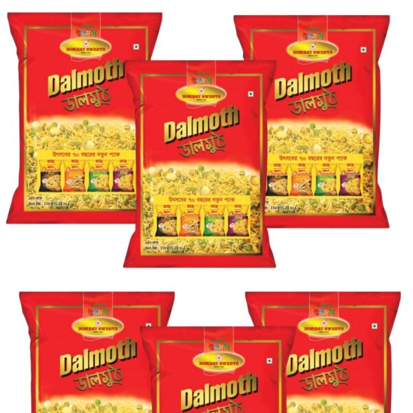 Dalmoth Chanachur 6 pack combo set (150g×6) Bombay sweets