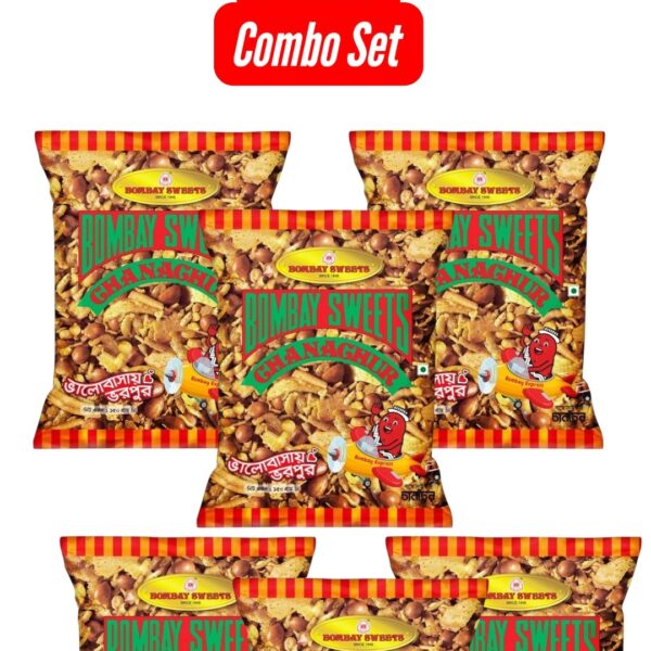 Chanachur 6 pack combo set (150g×6) Bombay Sweets